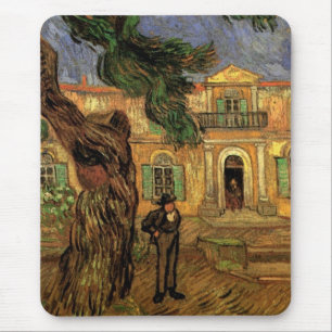 Pine Trees in Saint-Paul by Vincent van Gogh Mouse Pad