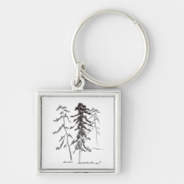 Pine trees keychain (Front)