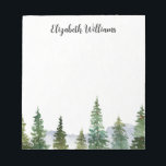 Pine Trees Personalized Notepad<br><div class="desc">pine trees personalized notepad</div>