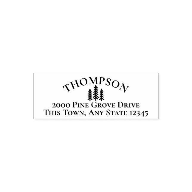 Pine Trees Self-inking Stamp (Design)