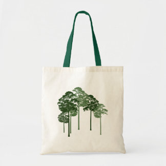 Pine Trees Silhouette Bag