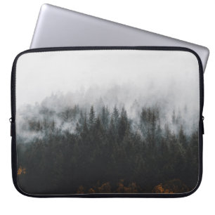 PINE TREES SURROUNDED BY FOGS LAPTOP SLEEVE