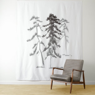 Pine trees tapestry