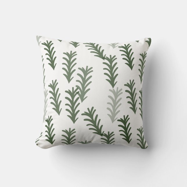 Pine trees throw pillow (Front)