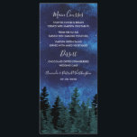 Pine Trees Watercolor Rustic Wedding Menu Cards<br><div class="desc">Pine Trees Watercolor Rustic Wedding Menu Cards - feature a watercolor starry night sky with evergreen pines in various shades of green with an elegant text layout. See matching products in the collection found on this page.</div>