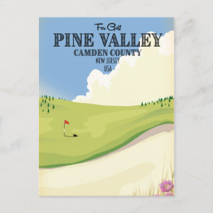 Pine Valley Camden County New Jersey USA Golf Postcard