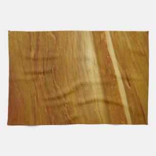 Pine Wood II Faux Wooden Texture Kitchen Towel