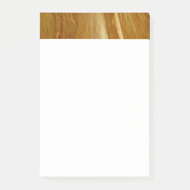 Pine Wood II Faux Wooden Texture Post-it Notes (Front)