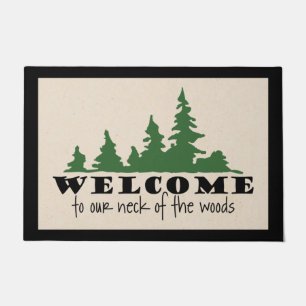 Pine Wood Welcome Door Mat