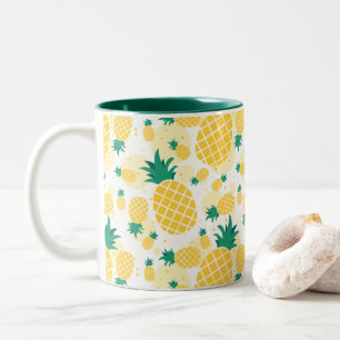 Pineapple 11 oz Two-Tone Mug