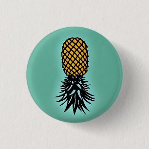 Pineapple 1 Inch Round Button
