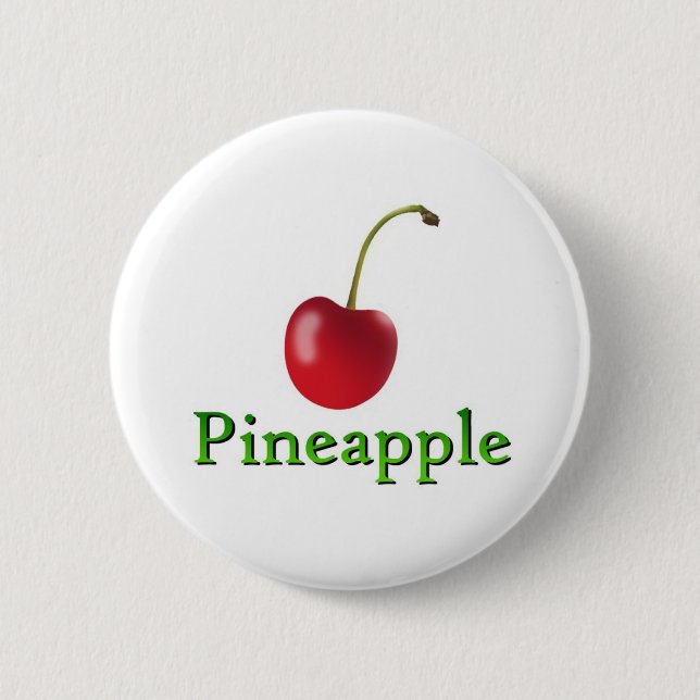 Pineapple 2 Inch Round Button (Front)