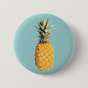 pineapple 2 inch round button