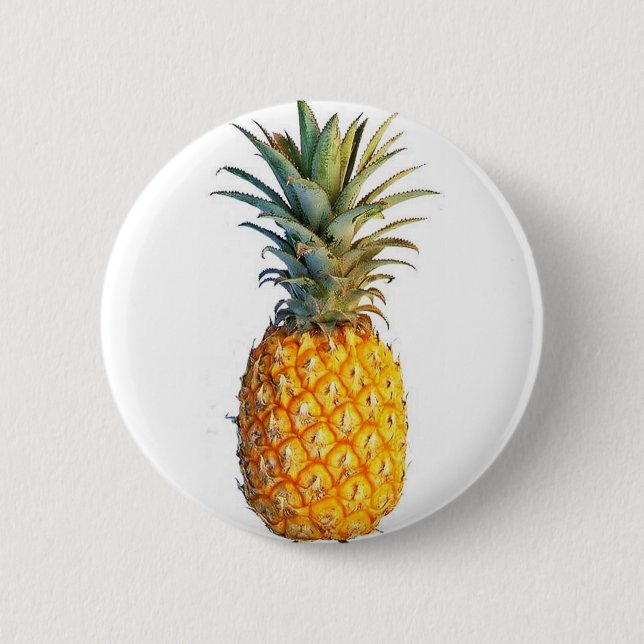 pineapple 2 inch round button (Front)