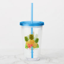 Pineapple Acrylic Tumbler