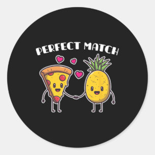 Pineapple Aloha Beaches Hawaii Pizza - Italian Foo Classic Round Sticker