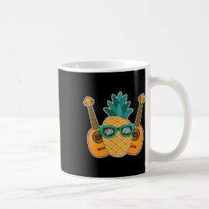 Pineapple Aloha Beaches Hawaii Ukulele Gift - Guit Coffee Mug