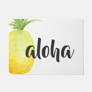 Pineapple Aloha Welcome Matt Doormat