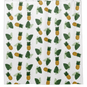 Pineapple And Palm Leaves