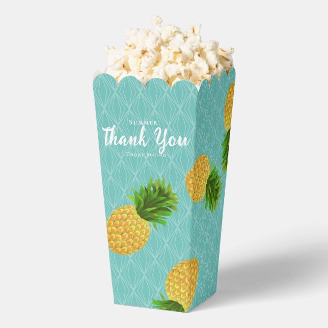 Pineapple Aqua Favor Box (Popped)
