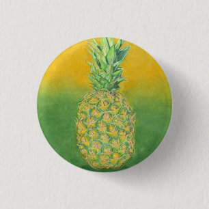 Pineapple Art 1 Inch Round Button