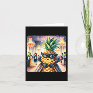 Pineapple At Masquerade Ball  Card