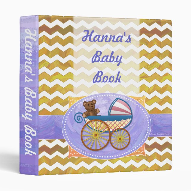 Pineapple Baby Stuff Binder (Front/Spine)