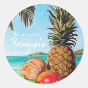 Pineapple Ball Canning Label