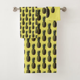 Pineapple Bath Towels, Wash Cloths