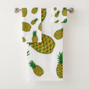 Pineapple Bathroom Towel Sets
