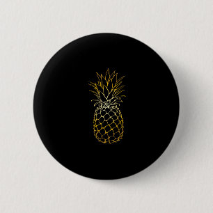 Pineapple Beach Vacation Tropical Fruit Gift  2 Inch Round Button