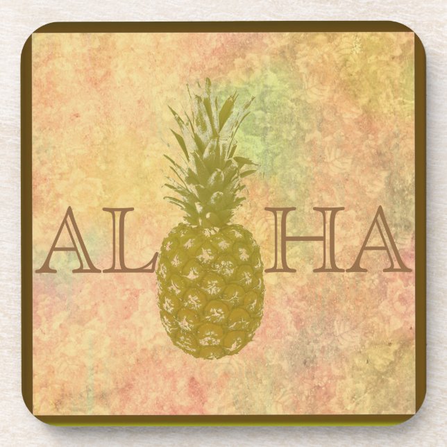 Pineapple Beverage Coaster (Front)