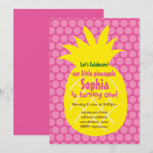 pineapple birthday invitation