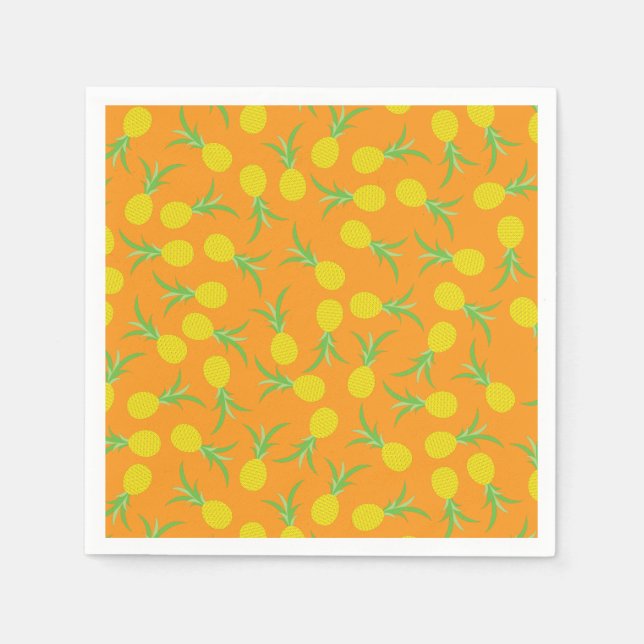 Pineapple Birthday Party Napkin (Front)