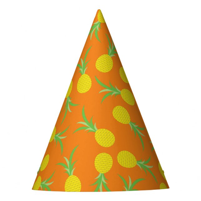 Pineapple Birthday Party Party Hat (Front)