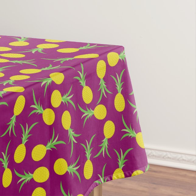 Pineapple Birthday Party Tablecloth (In Situ)