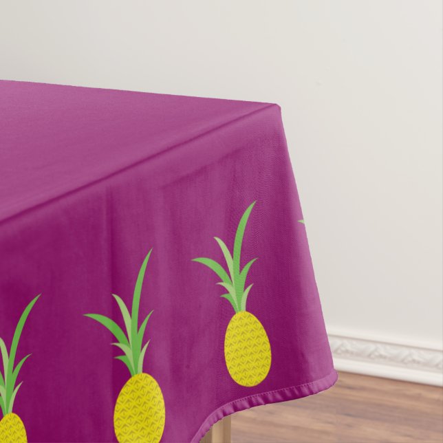 Pineapple Birthday Party Tablecloth (In Situ)