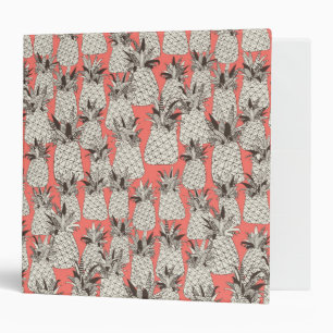 pineapple blush coral binder