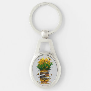 Pineapple Books Keychain