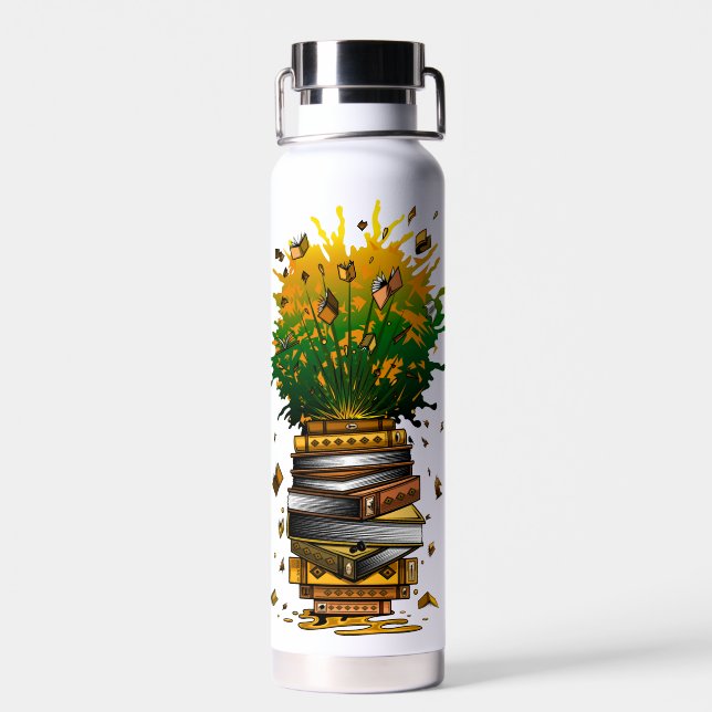 Pineapple Books Water Bottle (Back)