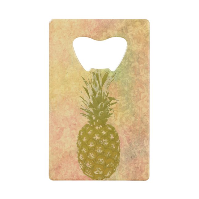 Pineapple Bottle Opener Credit Card Bottle Opener (Front)