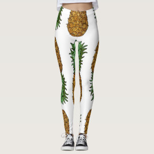 Pineapple Brightness: Summer Tropical Illustration Leggings