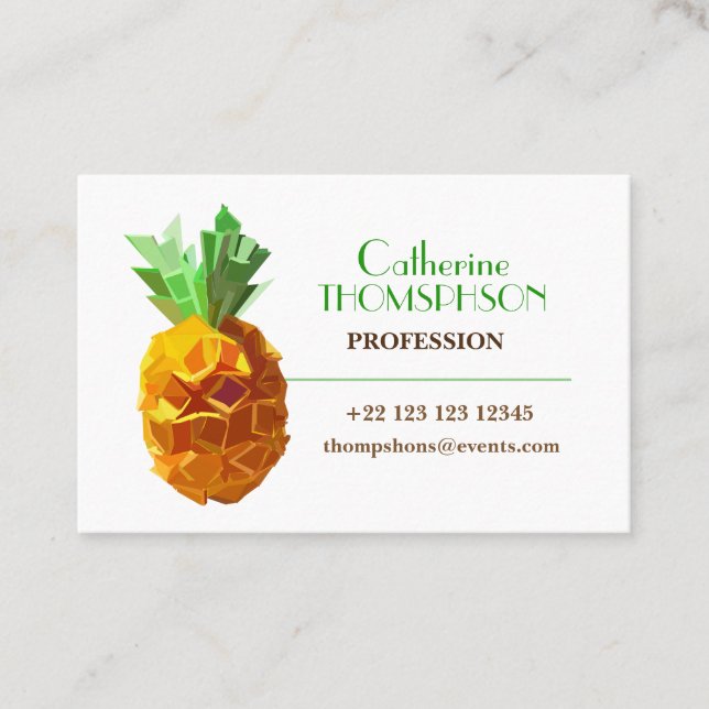 Pineapple Business Card (Front)