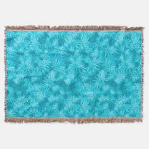 Pineapple Camo Hawaiian Throw Blanket