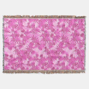 Pineapple Camo Hawaiian Throw Blanket