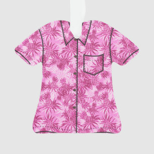 Pineapple Camo Hawaiian Tropical Aloha Shirt Ornament