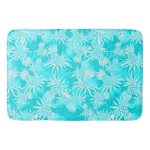 Pineapple Camo Hawaiian Tropical Bath Mat