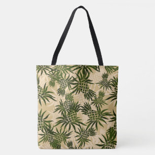 Pineapple Camo Hawaiian Tropical Beach Bag