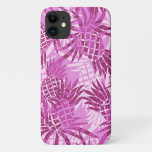 Pineapple Camo Hawaiian Tropical - Pink iPhone 11 Case