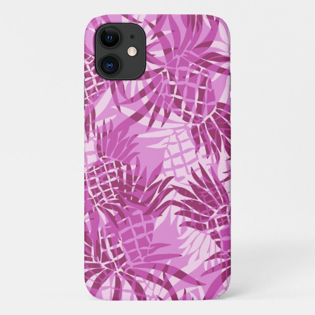 Pineapple Camo Hawaiian Tropical - Pink Case-Mate iPhone Case (Back)
